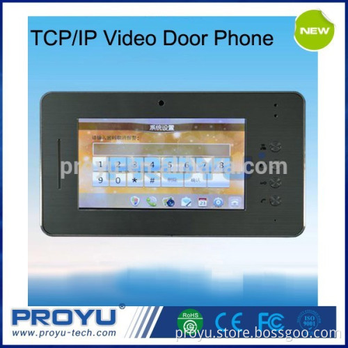 TCP/IP Video Door Phone System Touch Screen Network Multi Function SMT-1013A7